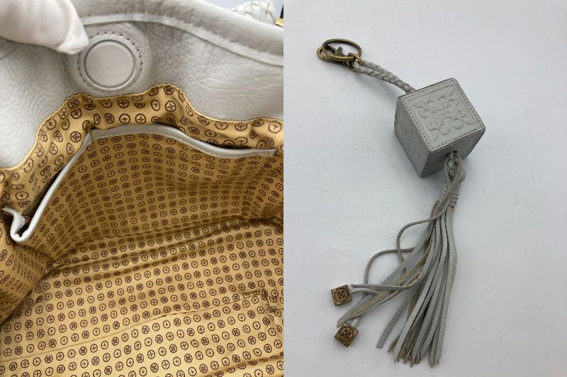 russet ラシット 編み込み レザー ハンドバッグ 中古 4
