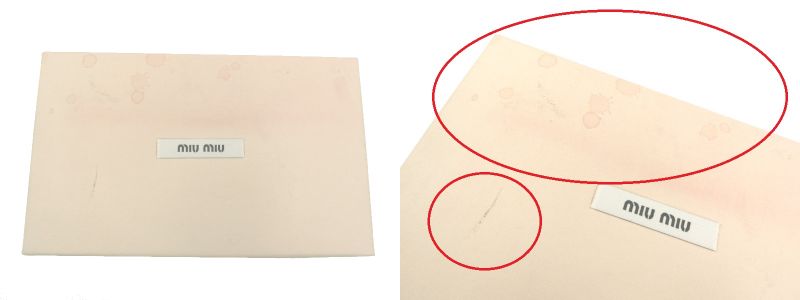 miu miu/ミュウミュウ クロコ調 エナメル ラウンドファスナー 長財布 中古 1