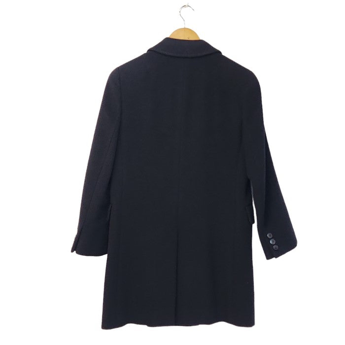 Burberrys バーバリーズ カシミヤ 羊毛 ダブルチェスターコート FNA94-926 レディース 38 ブラック 中古 3