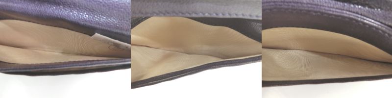 BOTTEGA VENETA/ボッテガヴェネタ イントレチャート レザー 二つ折り長財布 中古 1