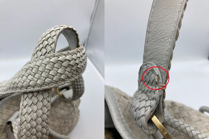 russet ラシット 編み込み レザー ハンドバッグ 中古 4