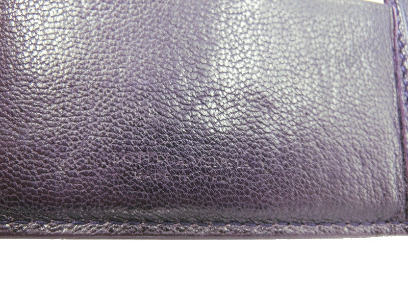 BOTTEGA VENETA/ボッテガヴェネタ イントレチャート レザー 二つ折り長財布 中古 1