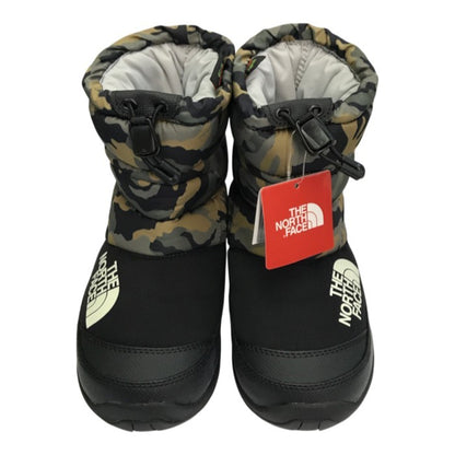 THE NORTH FACE ザノースフェイス ヌプシ ブーティー キッズ スノー/ウィンターブーツ 防寒 ウッドランドカモ 21.0cm NFJ51981 中古 T1