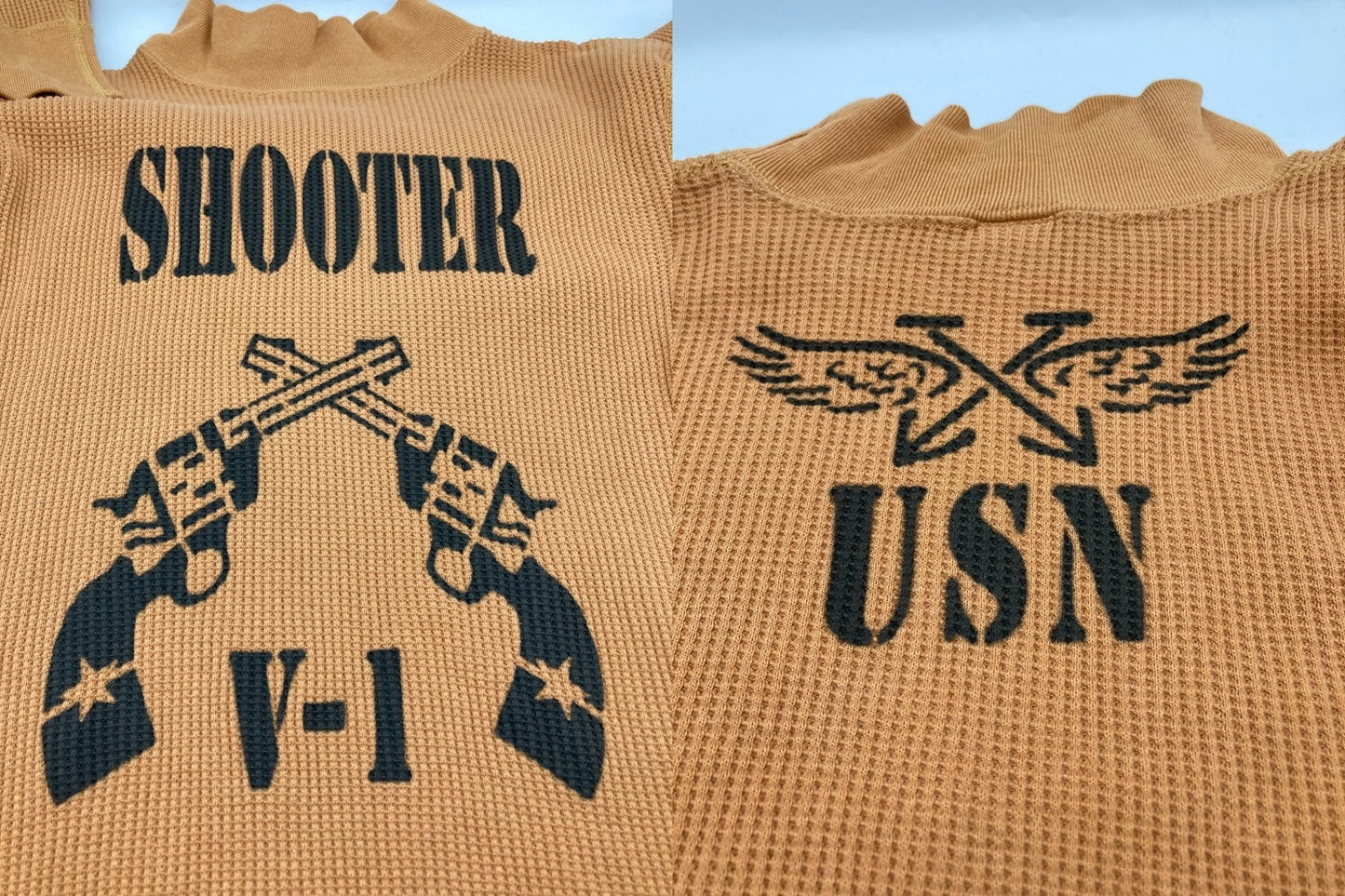 TOYS McCOY トイズマッコイ SHOOTER V-1 ハイネック サーマルTEE ロングスリーブ サイズS メンズ 中古 D4