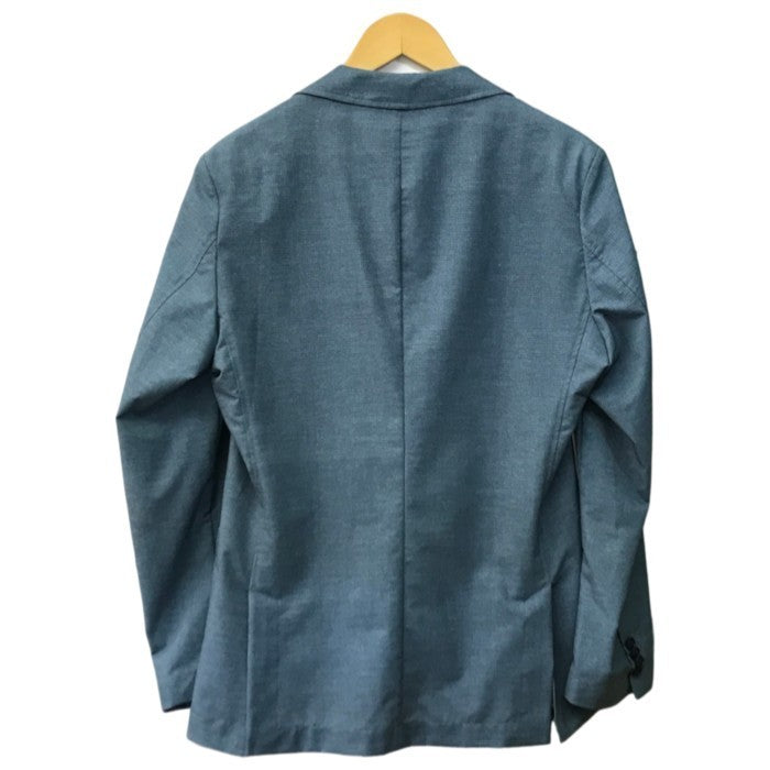 BOSS ヒューゴボス P-Hanry ジャケット&パンツ スーツ上下セット メンズ スリムフィット セットアップ  ストレッチ 軽量 メッシュ ブルー 46/48サイズ 50513913 中古 T1