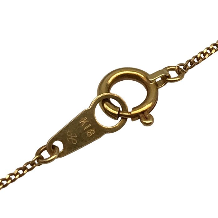 K18/ダイヤ0.18ct ネックレス レディース 喜平チェーン ゴールド 40cm 中古 T1