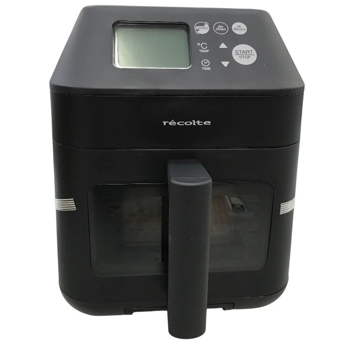 recolte レコルト ハイスチームエアーオーブン ノンフライヤー 電気フライヤー 時短調理 コンベクションオーブン ナチュラルブラック RAO-3(BK) 中古 Y1