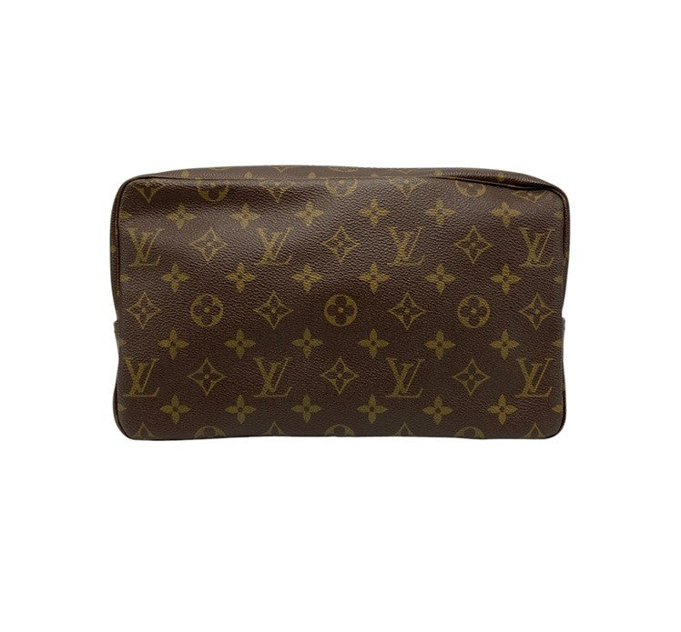LOUIS VUITTON ルイヴィトン モノグラム トゥルーストワレット28 化粧ポーチ M47522 中古 D4
