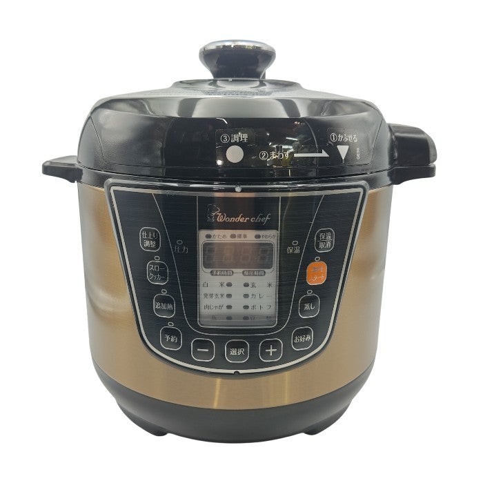 Wonder chef ワンダーシェフ e-wonder 家庭用 マイコン電気圧力鍋 3.0L 楽ポン 310095 (OEDC30) 中古 H4