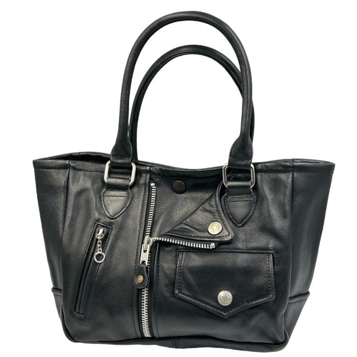 Schott ショット MINI RIDERS TOTE バッグ ユニセックス ライダース トート レザー ブラック  3129108 牛革 鞄 ミニバッグ かわいい 本革 中古 W1