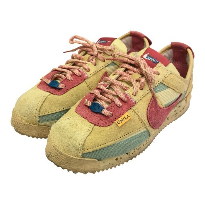 NIKE ナイキ CORTEZ SP UNION スニーカー レディース スウェード ローカット ユニオン コラボ セサミ/ピンク 24.0cm DR1413-200 中古 T1