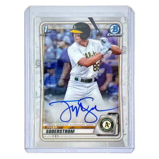 TOPPS MLBカード BOWMAN CHROME 1ST TYLER SODERSTROM OAKLAND ATHLETICS #CDA-TS 中古 IT1