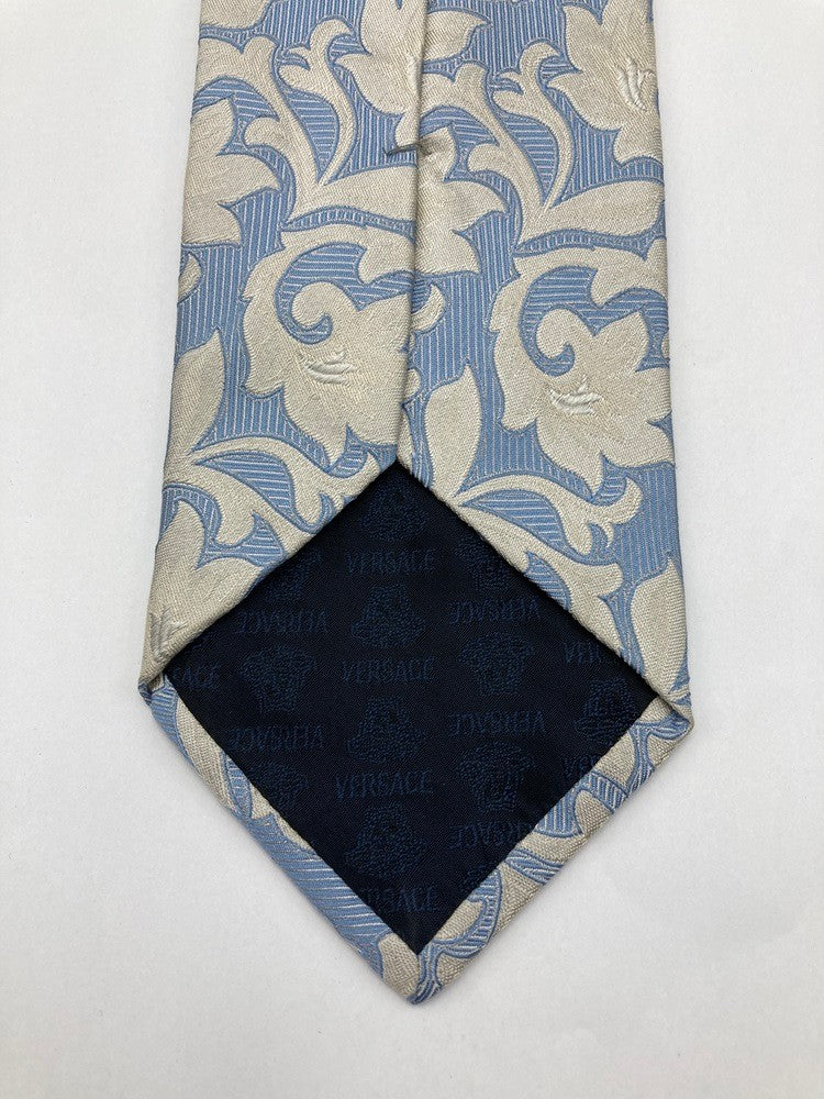 VERSACE ヴェルサーチェ (ヴェルサーチ）花柄 ネクタイ 中古 D4