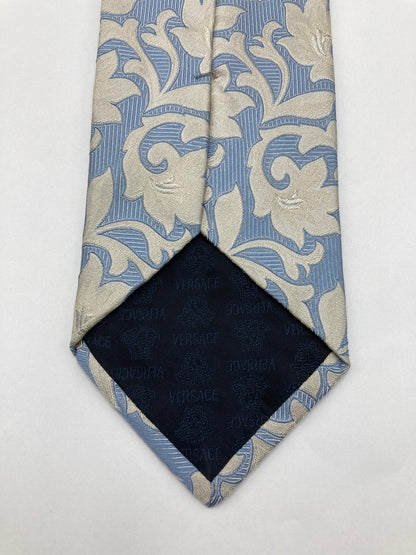 VERSACE ヴェルサーチェ (ヴェルサーチ）花柄 ネクタイ 中古 D4