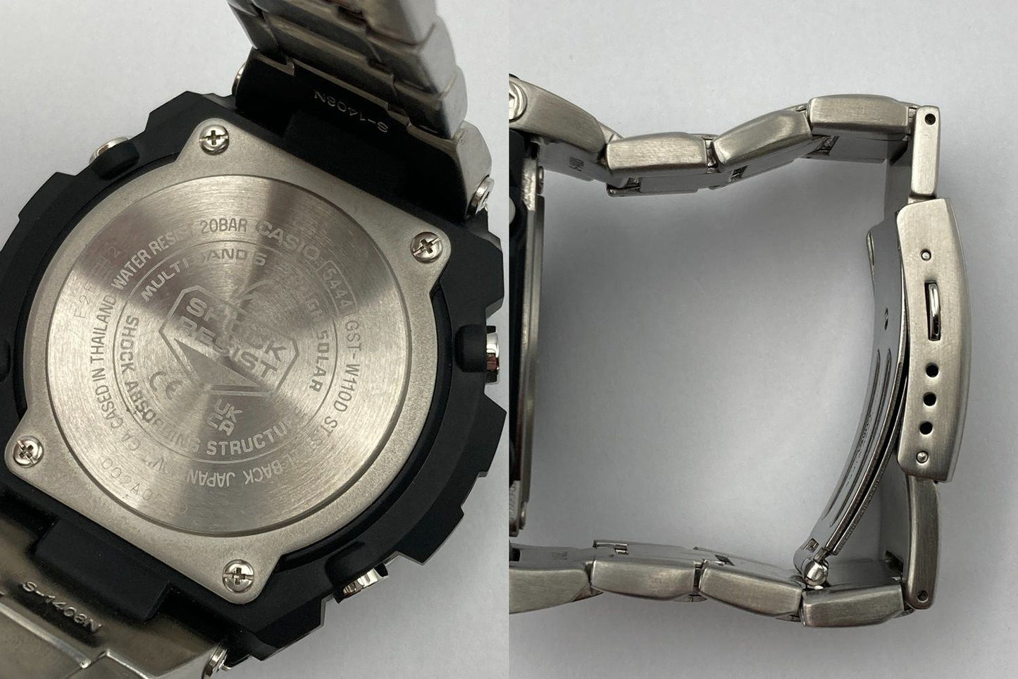 CASIO カシオ ジーショック Gスチール タフソーラー 腕時計 GST-W110D-1AJF 中古 D4