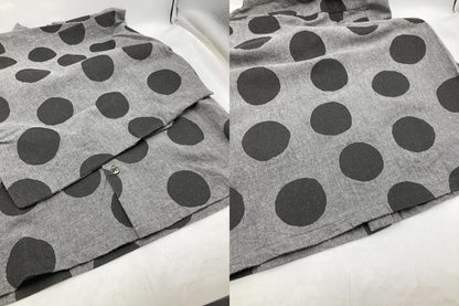 SOU・SOU ソウソウ 岡田縫工所 草衣 上 水玉 サイズS グレー 中古 D4