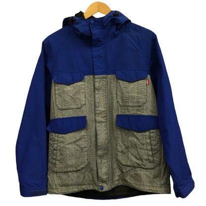 STUSSY ステューシー マウンテンパーカー メンズ ブルー/ブラック Lサイズ アウター 春 秋 冬 チェック柄 中古 KW1