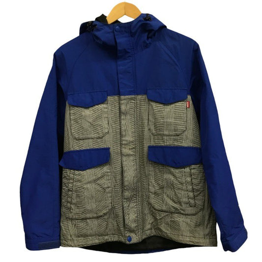STUSSY ステューシー マウンテンパーカー メンズ ブルー/ブラック Lサイズ アウター 春 秋 冬 チェック柄 中古 KW1