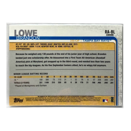 TOPPS MLBカード CHROME LOWE BRANDON RAYS #RA-BL 中古 IT2
