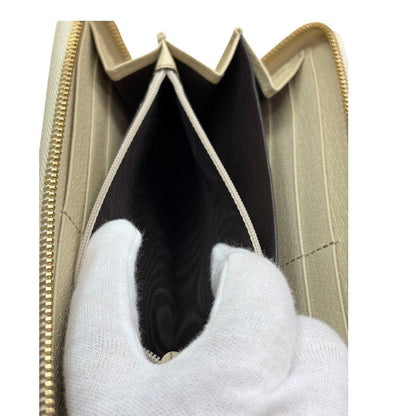 GUCCI グッチ GGキャンバス ラウンドファスナー 長財布 112724 ブランド レディース おしゃれ カード入れ 小銭入れ 中古 W４