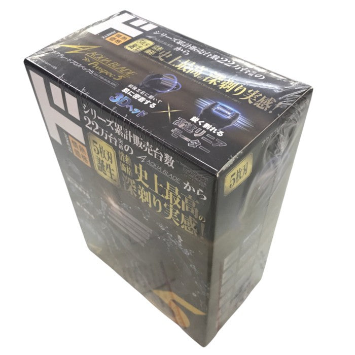 アクアブレード Prospec5 メンズシェーバー 5枚刃 ブラック GS-7788 中古 Y1