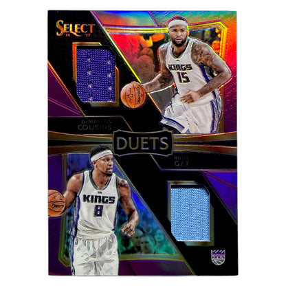 PANINI NBAカード SELECT PRIZM DEMARCUS COUSINS RUDY GAY KINGS /99 #9 中古 IT2