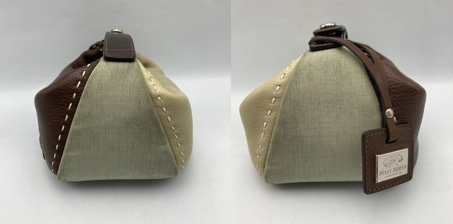 PELLE BORSA ペレボルサ レザー ハンドルバッグ 中古 D4