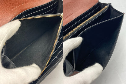 MARC JACOBS マークジェイコイブス レザー 2つ折り 長財布 中古 D4