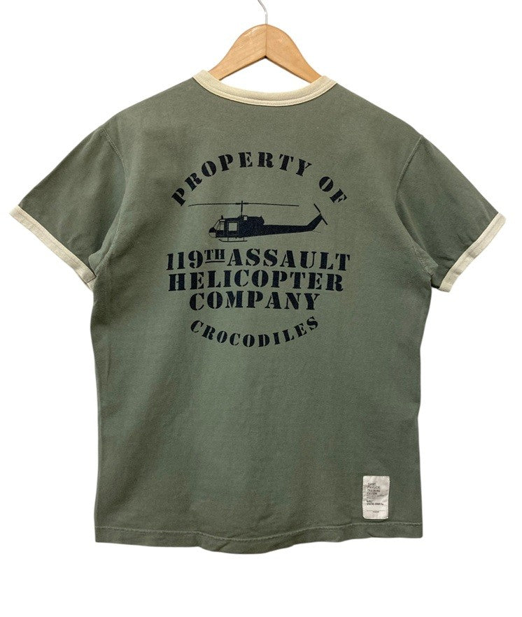 TOYS McCOY トイズマッコイ トムとジェリー U.S.ARMY リンガーTシャツ サイズM メンズ 中古 D4