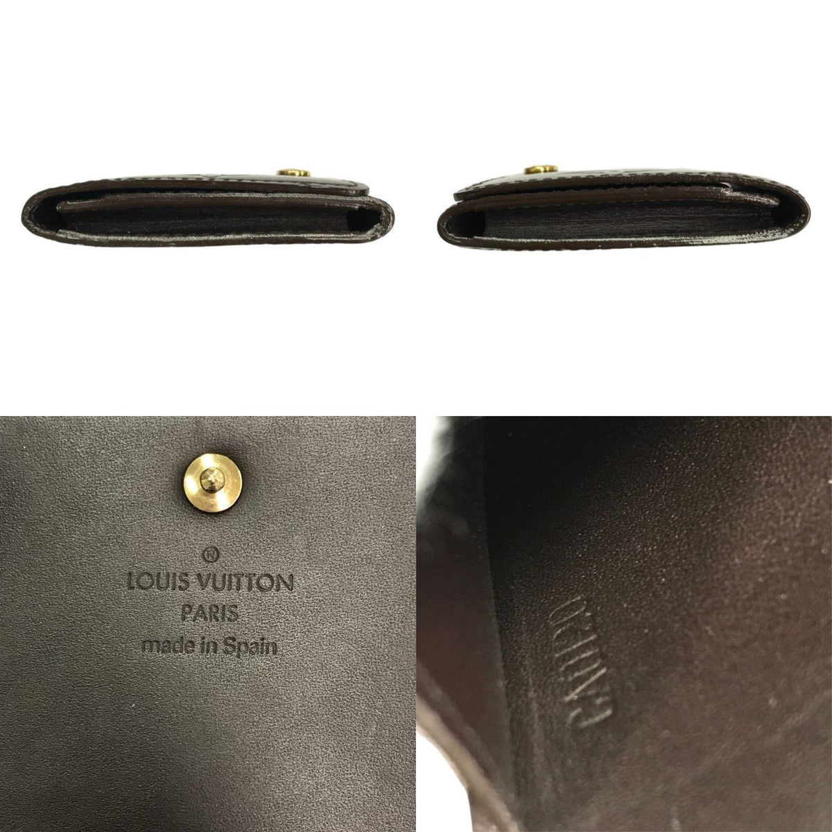 LOUIS VUITTON ルイヴィトン ヴェルニ アンヴェロップ カルト ドゥ ヴィジット カードケース レディース エナメル 名刺/パスケース アマラント M91409 中古 T1