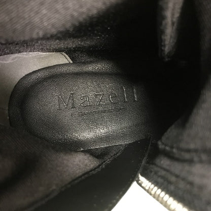Mazell マゼル バンヤードストーム ブーツ レディース レースアップ 厚底 ミドル丈 サイドジップ ブラック 36 中古 T1