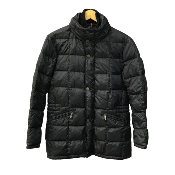 MONCLER モンクレール ダウンジャケット メンズ 二重ジッパー フード収納可 ブラック 0サイズ 中古 T1