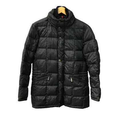 MONCLER モンクレール ダウンジャケット メンズ 二重ジッパー フード収納可 ブラック 0サイズ 中古 T1