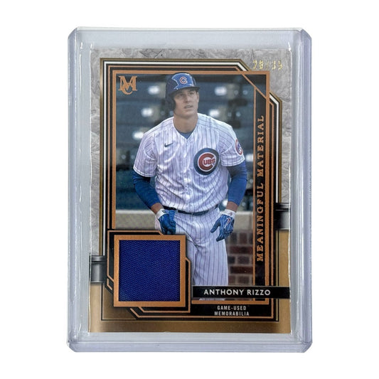 TOPPS MLBカード MUSEUM COLLECTION ANTHONY RIZZO CHICAGO CUBS 20/35 #MMR-ARI 中古 IT1