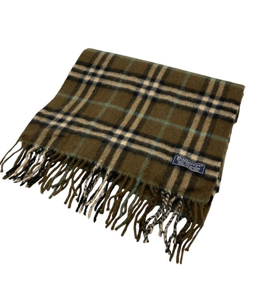 Burberrys バーバリーズ カシミヤ100％ マフラー イングランド製 中古 D4