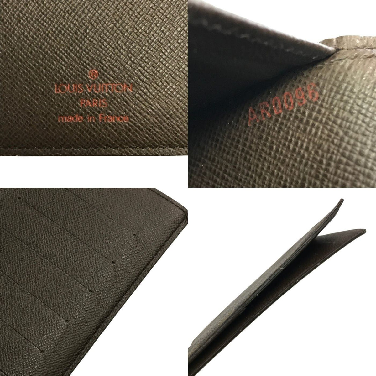 LOUIS VUITTON ルイヴィトン ダミエ ポルトバルールカルトクレディ 長財布 メンズ 小銭入れなし 長札入れ ブラウン N61823 中古 T1