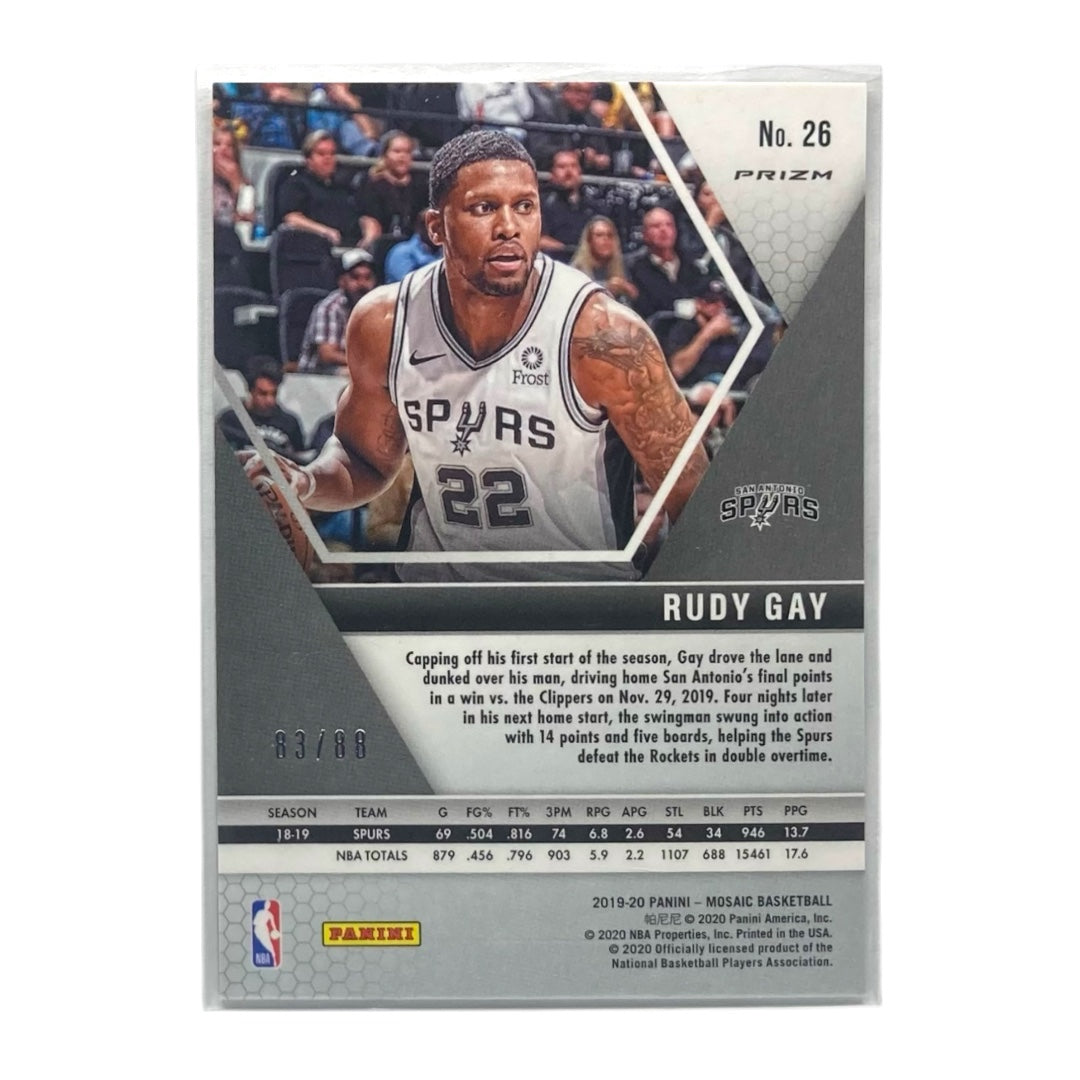 PANINI NBAカード MOSAIC PRIZM RUDY GAY SAN ANTONIO SPURS /88 #26 中古 IT2