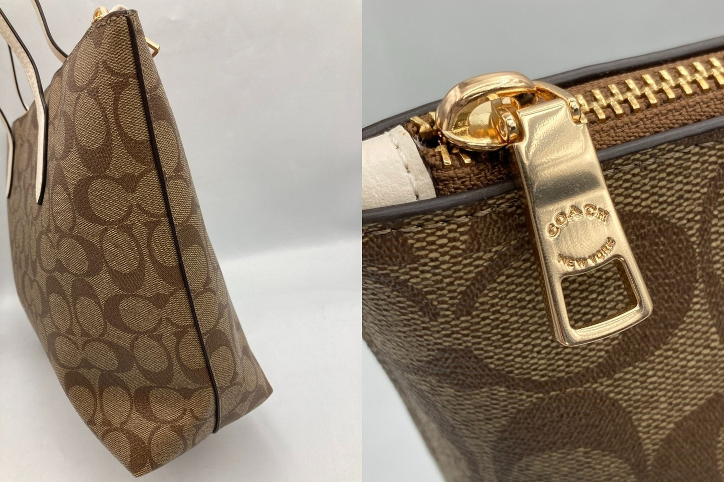 COACH コーチ シグネチャー ウインターロゴ ホース＆スレイ トートバッグ CN626 中古 D4