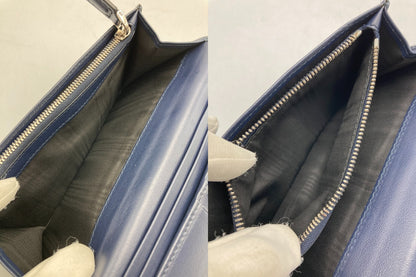 Salvatore Ferragamo サルヴァトーレフェラガモ レザー 2つ折り長財布 メンズ 中古 D4