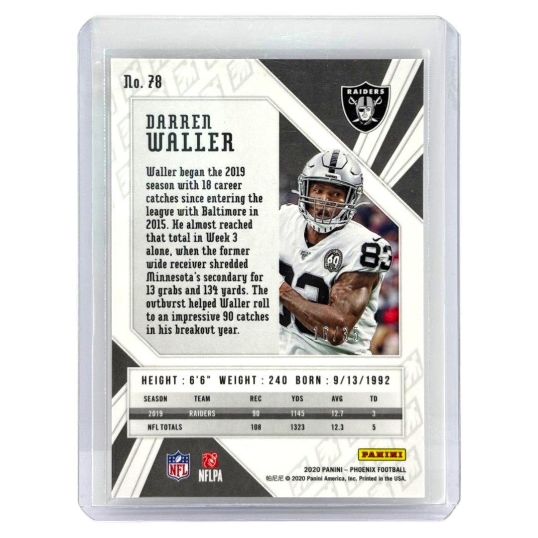 PANINI NFLカード PHOENIX DARREN WALLER LAS VEGAS RAIDERS /35 #78 中古 IT1
