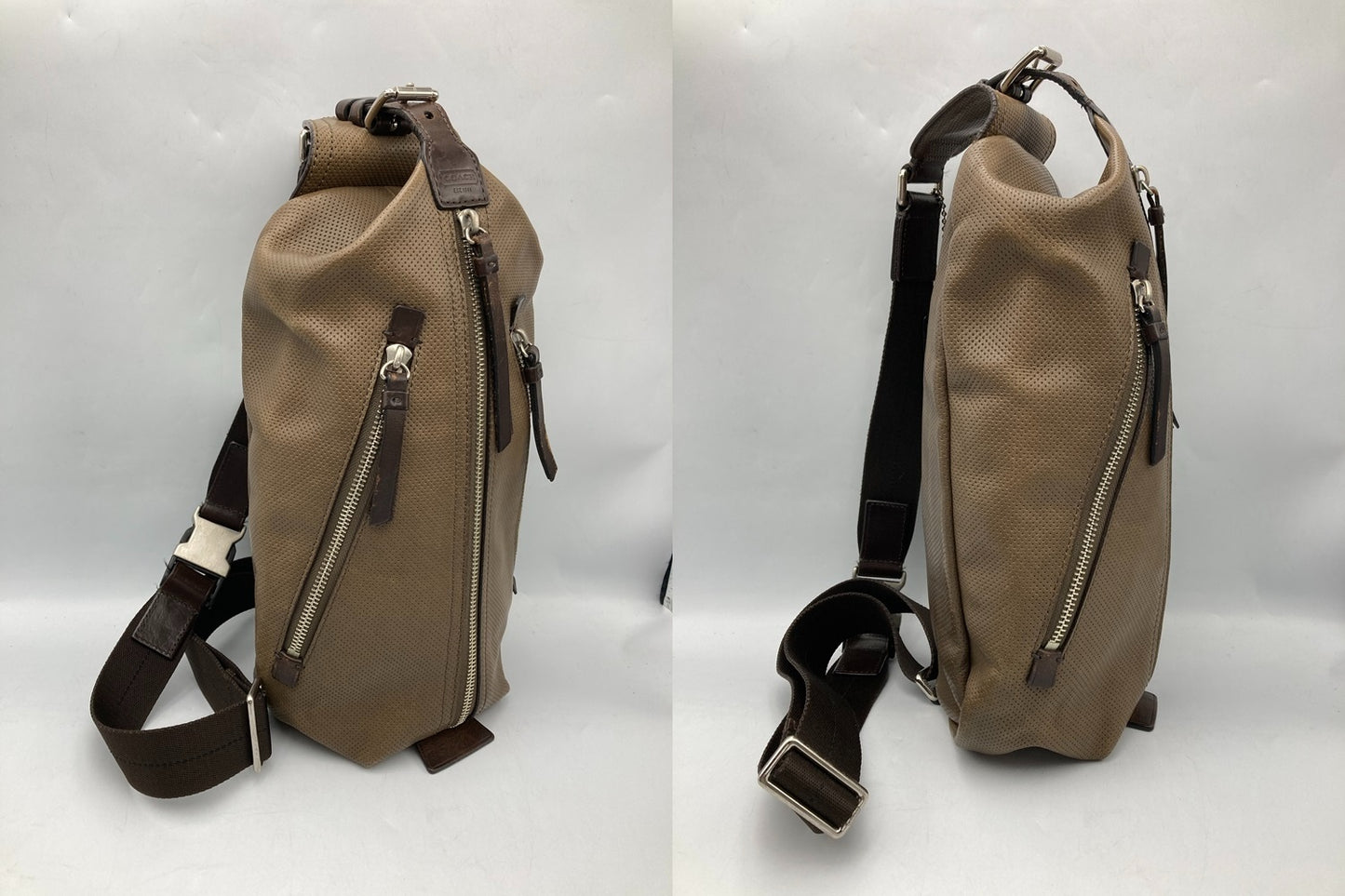 COACH コーチ トンプソン ボディバッグ スリングバッグ 70716 中古 D4