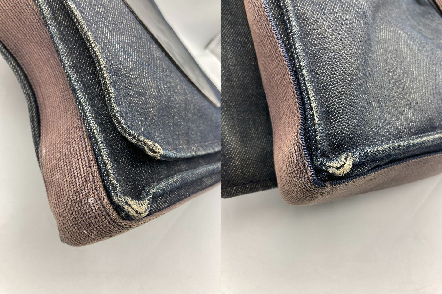 HUNTING WORLD ハンティングワールド デニム フラップ ショルダーバッグ 中古 D4