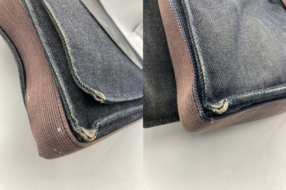 HUNTING WORLD ハンティングワールド デニム フラップ ショルダーバッグ 中古 D4