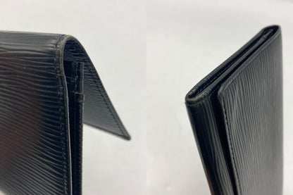 LOUIS VUITTON ルイヴィトン エピ ポルトエン3 カルトクレディ ノワール M63532 長財布 中古 D4