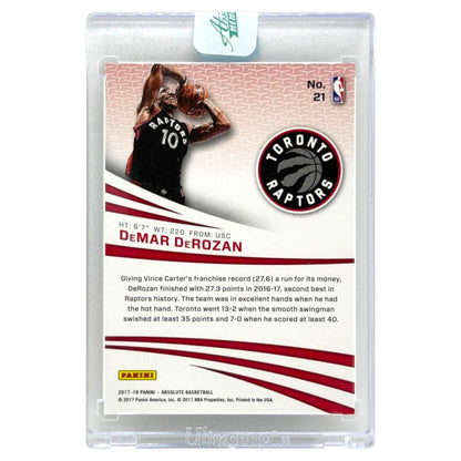 未開封品 PANINI NBAカード ABSOLUTE DEMAR DEROZAN RAPTORS #21 中古 IT1