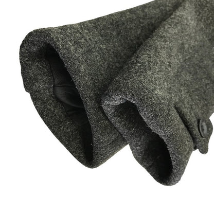 EMPORIO ARMANI エンポリオアルマーニ コート メンズ ミドル丈 ウール フード チャコールグレー Mサイズ 中古 T1