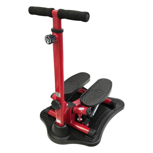 ショップジャパン 健康ステッパー ナイスデイ 健康ステッパー 専用ハンドル付き カウンターなし 有酸素運動 座りながら レッド NDS-1 中古 T1