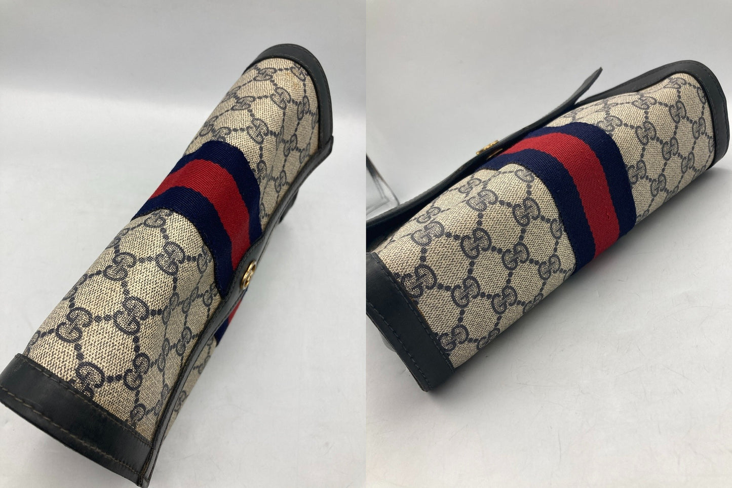 GUCCI オールドグッチ GGスプリーム シェリーライン クラッチバッグ 中古 D4