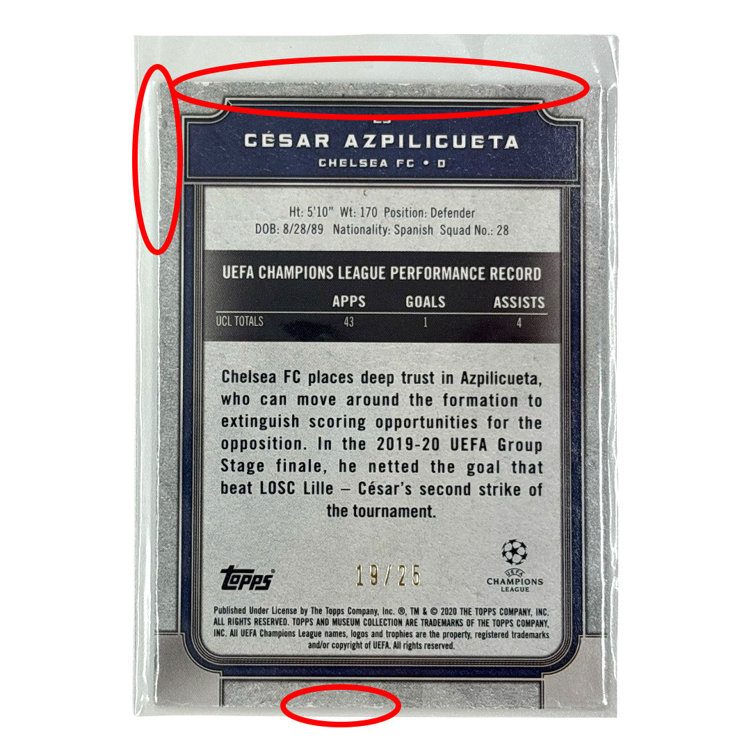 TOPPS サッカーカード MUSEUM COLLECTION CESAR AZPILICUETA CHELSEA /25 #25 中古 IT1