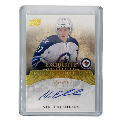 UPPER DECK NHLカード EXQUISITE COLLECTION NIKOLAJ EHLERS WINNIPEG JETS /199 #ERS-NE 中古 IT1